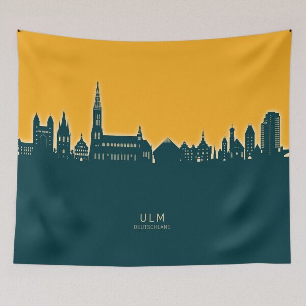 Item preview, Ulm Germany Skyline designed and sold by ArtPrints.