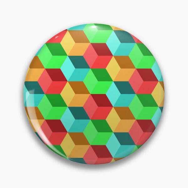 Item preview, Bright Colorful Geometric Square Rainbow designed and sold by phee-phee.