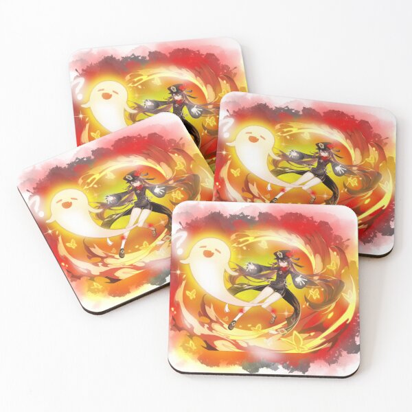 Item preview, hu tao banner genshin impact designed and sold by SegaJenkins.