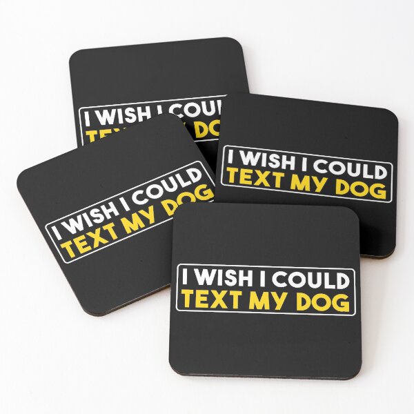 Item preview, I wish I could text my dog 'White Edition' designed and sold by Luxury-Outfits.