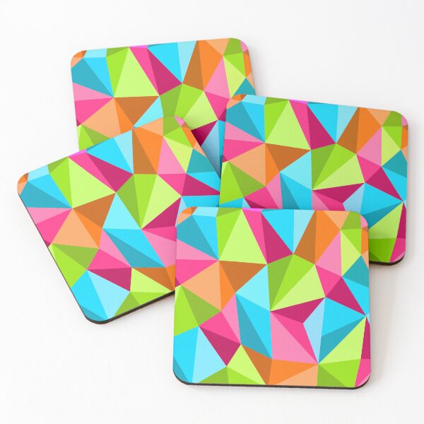 Item preview, Bright Colorful Geometric Triangle Rainbow designed and sold by phee-phee.