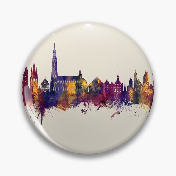 Item preview, Ulm Germany Skyline designed and sold by ArtPrints.
