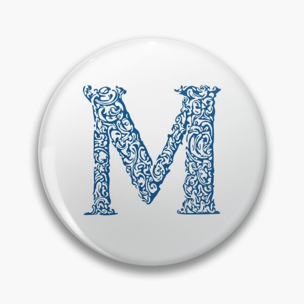 Item preview, Blue Monogram - Letter "M" designed and sold by RoamingRabbit.