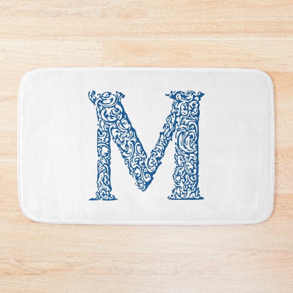 Item preview, Blue Monogram - Letter "M" designed and sold by RoamingRabbit.