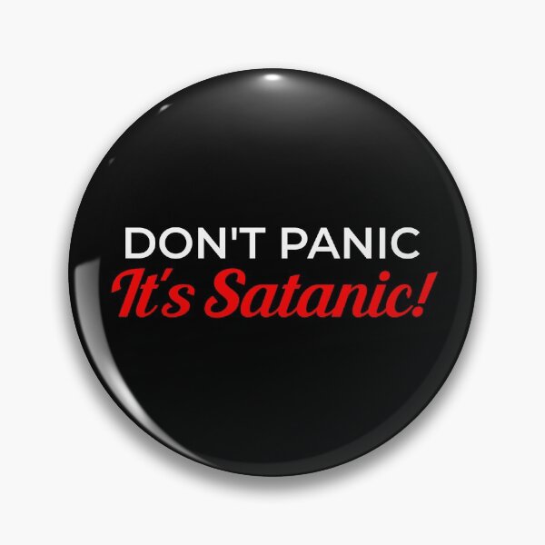 Item preview, Dont Panic, Its Satanic! Cheery Demonic Heavy Metal Music designed and sold by WPahat.