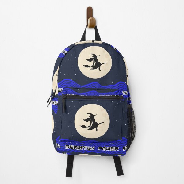 Item preview, Seawitch Power Silhouette Flying Witch Passed Moon Night- Dark Blue designed and sold by NoMatterLab.
