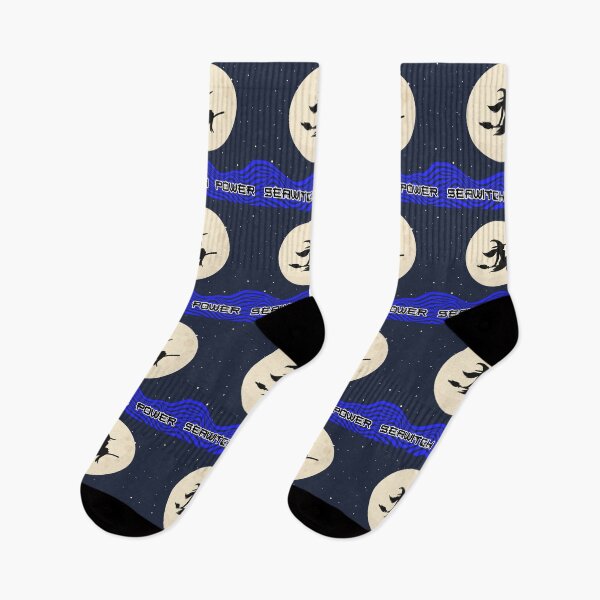 Item preview, Seawitch Power Silhouette Flying Witch Passed Moon Night- Dark Blue designed and sold by NoMatterLab.