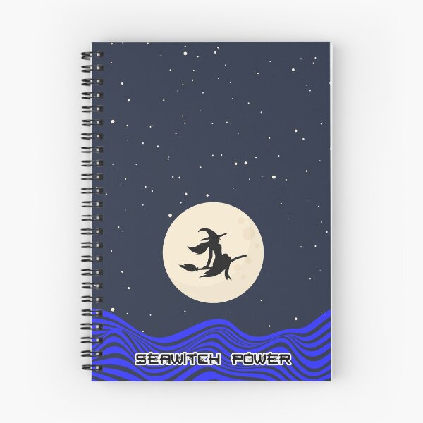 Item preview, Seawitch Power Silhouette Flying Witch Passed Moon Night- Dark Blue designed and sold by NoMatterLab.