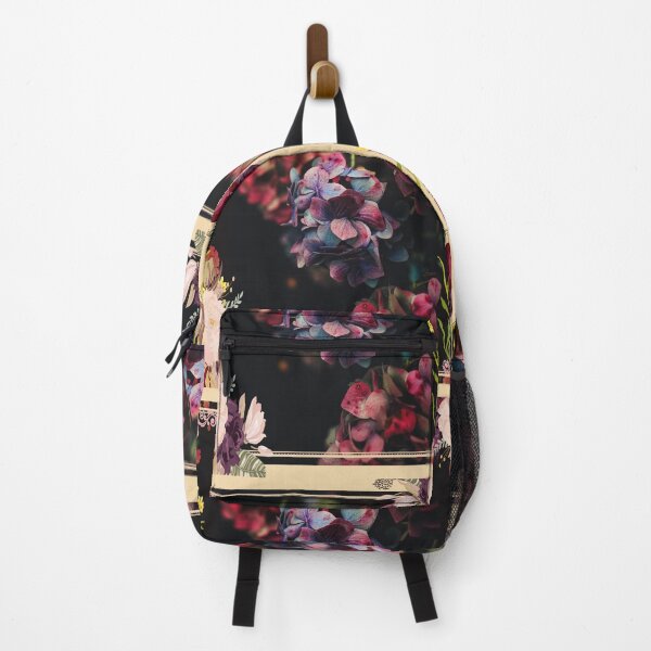 Item preview, Mural of beautiful various flowers on a black background designed and sold by chicsignzodiac.