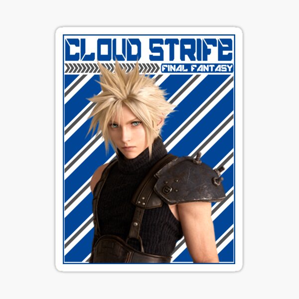 Final Fantasy 7 Cloud Strife Sticker For Sale By Votrevpx Redbubble