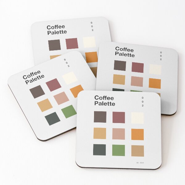 Item preview, coffee colour palette designed and sold by mildstorm.
