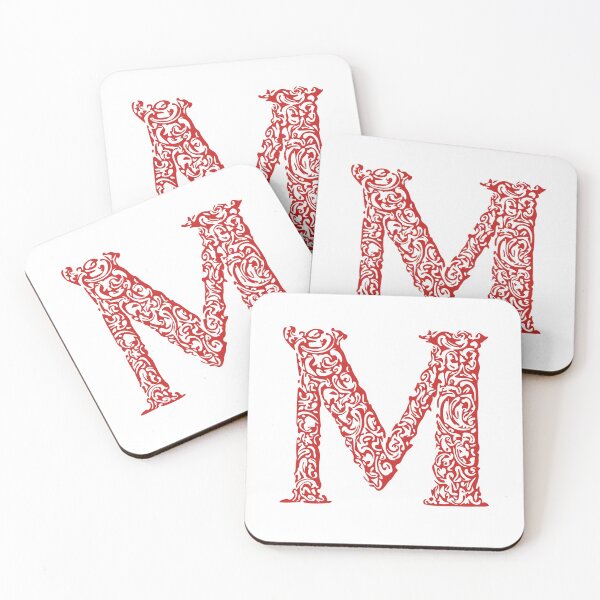 Item preview, Red Monogram - Letter "M" designed and sold by RoamingRabbit.