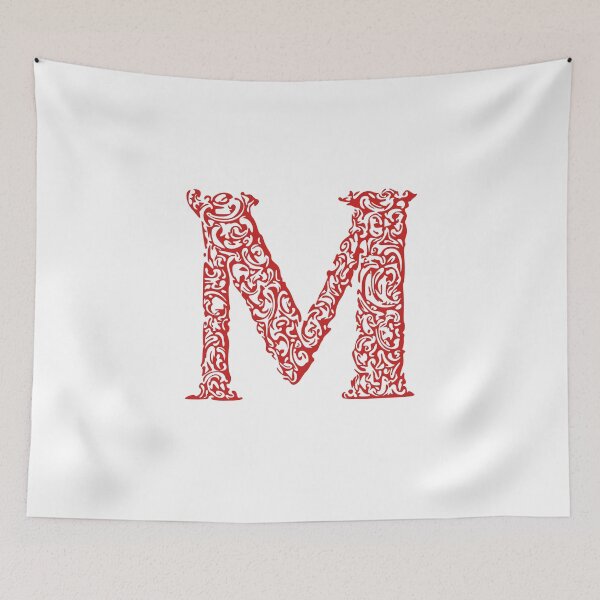 Item preview, Red Monogram - Letter "M" designed and sold by RoamingRabbit.