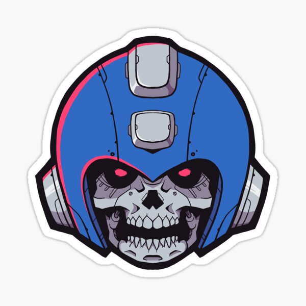 Megaman Skull Sticker