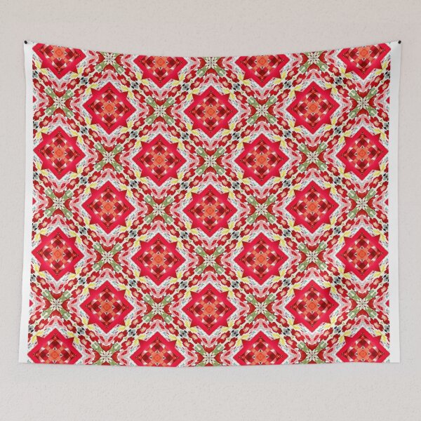 Item preview, tribal red wool designed and sold by ritusdesigns.