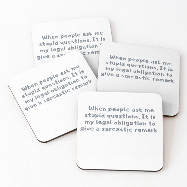 Item preview, When  you ask a stupid question humour designed and sold by Creativeart1974.