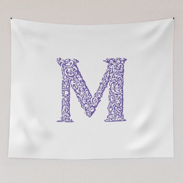 Item preview, Purple Monogram - Letter "M" designed and sold by RoamingRabbit.