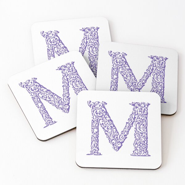 Item preview, Purple Monogram - Letter "M" designed and sold by RoamingRabbit.