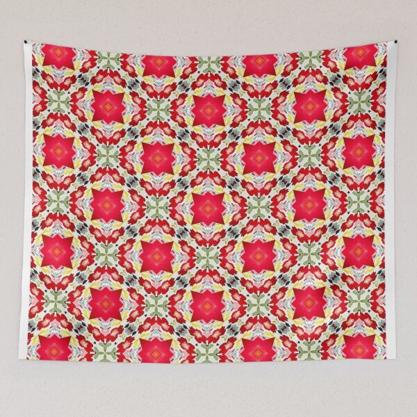 Item preview, tribal red square designed and sold by ritusdesigns.