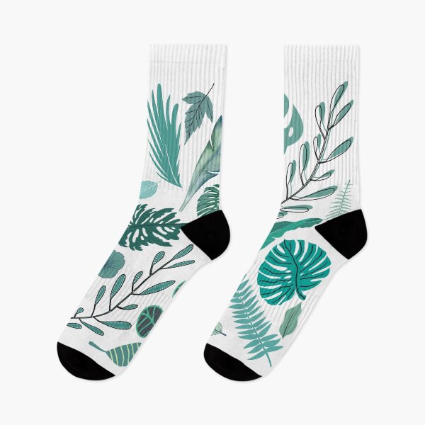 Item preview, Minty Blues Fallen Leaves designed and sold by Nancyanna.