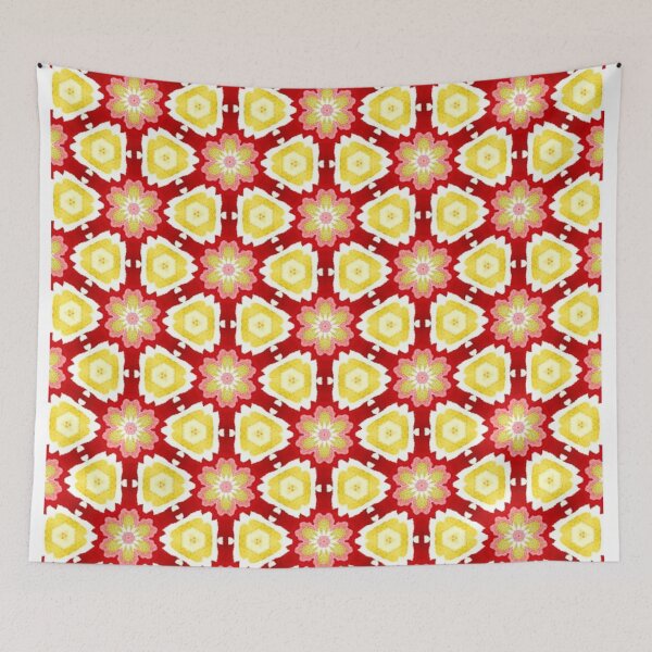 Item preview, red and yellow tribal designed and sold by ritusdesigns.