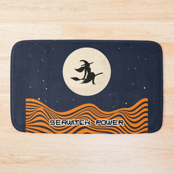 Item preview, Seawitch Power Silhouette Flying Witch Passed Moon Orange designed and sold by NoMatterLab.