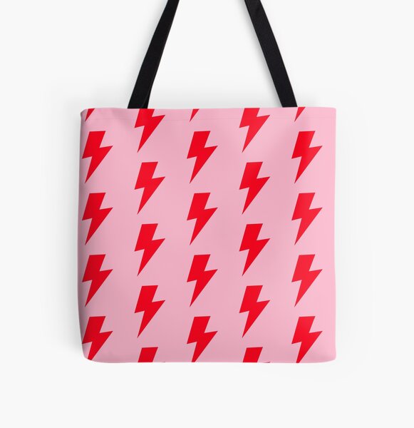 Item preview, Bold Red Lightning Bolt on Pink designed and sold by OneThreeSix.