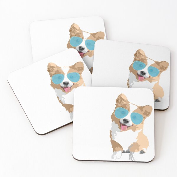Item preview, Happy Corgi in sunglasses designed and sold by Kaleb Ahrens.