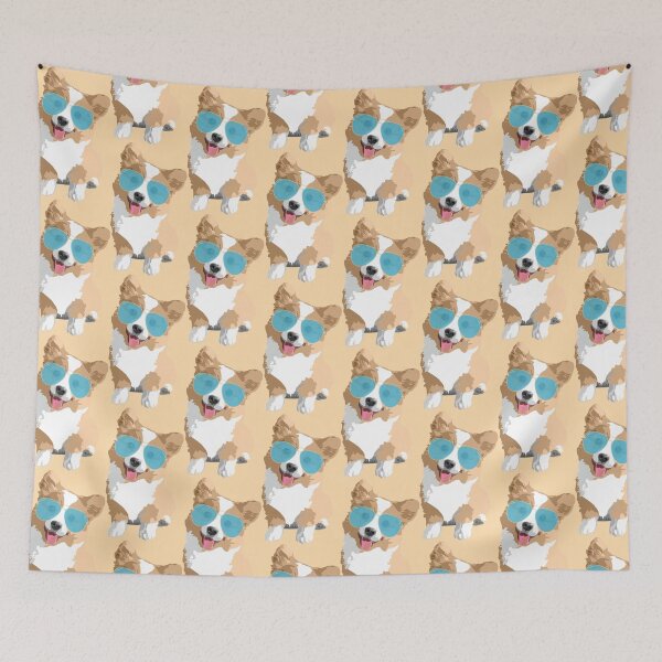 Item preview, Happy Corgi in sunglasses designed and sold by Kaleb Ahrens.