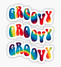 Groovy Wellen Sticker