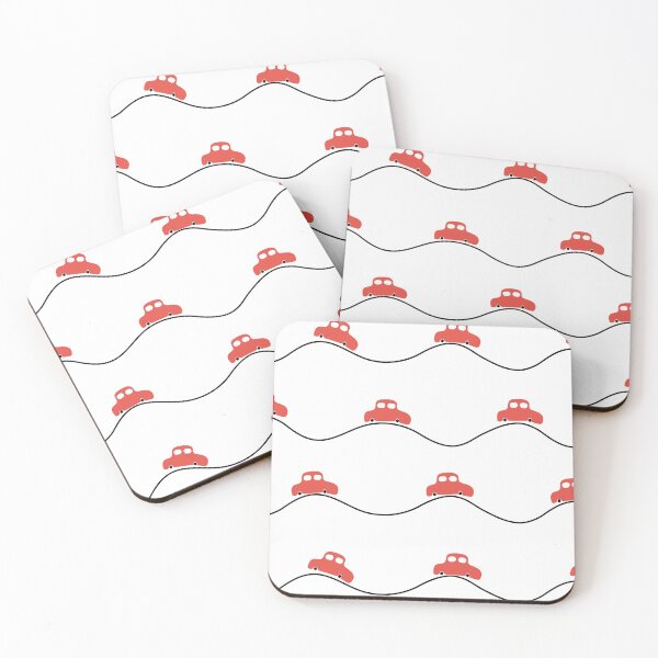 Item preview, Cute minimalistic line waves witn cars designed and sold by BychkovaEvgenia.