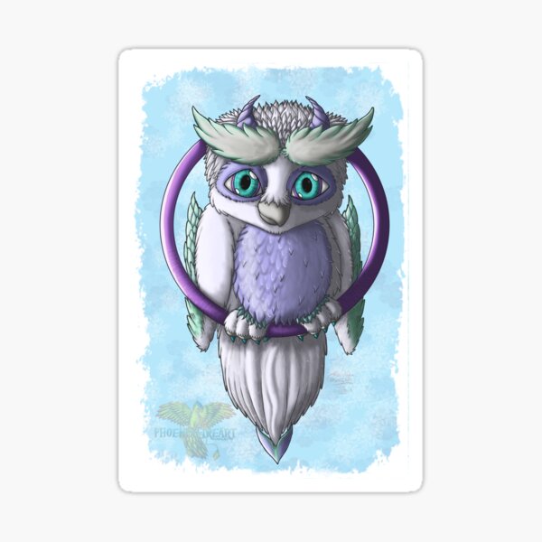 Owlgons: Winter Season (Winter Background) Sticker