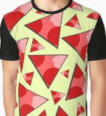 Floating triangles in red Graphic T-Shirt