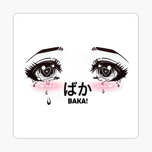 Anime Eyes Drawings Crying Asian Rectangle Stickers - CafePress