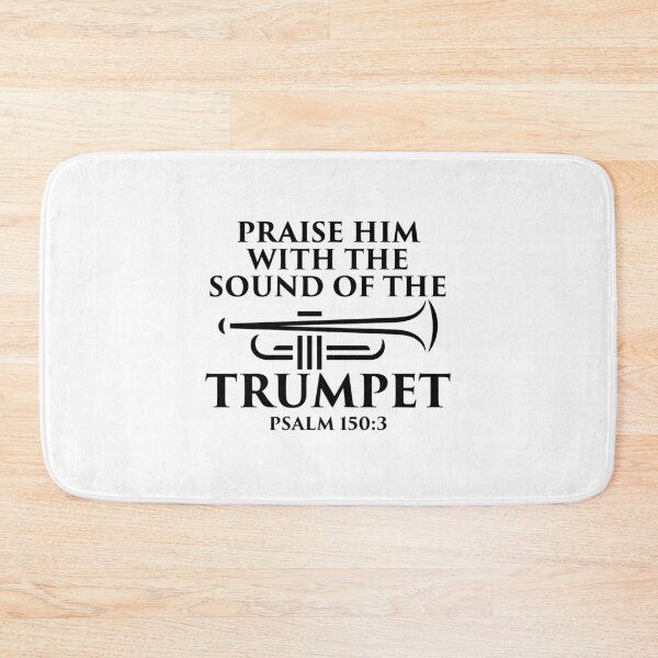 Item preview, Christian Trumpet Psalms Quote designed and sold by HalpinDesign.