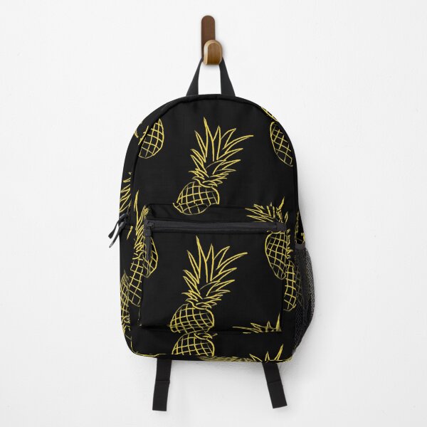 Item preview, Pineapple Line Art Pattern (gold/black) designed and sold by Design Minds Boutique.