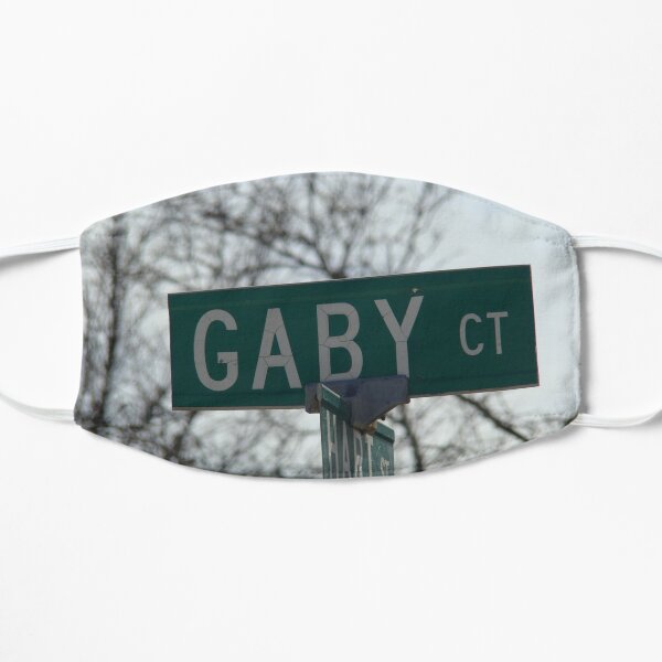 Gaby, Gaby mask, Gaby mug, Gaby sticker, Gaby magnet Flat Mask