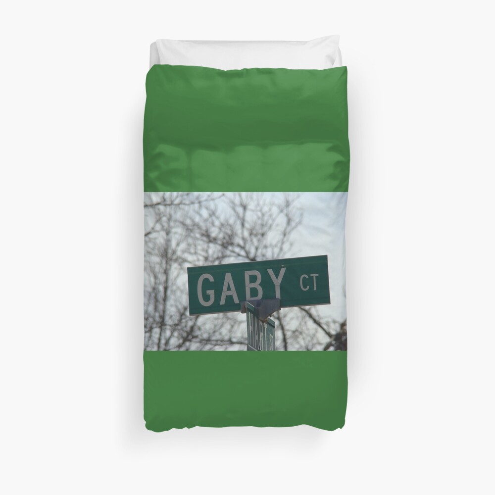 Gaby, Gaby mask, Gaby mug, Gaby sticker, Gaby magnet Duvet Cover