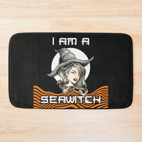 Item preview, I am a Seawitch with Long Wavey Hair - Orange Moon designed and sold by NoMatterLab.
