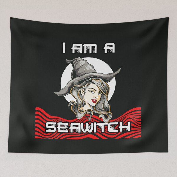 Item preview, I am a Seawitch with Long Wavey Hair - Blood Moon designed and sold by NoMatterLab.
