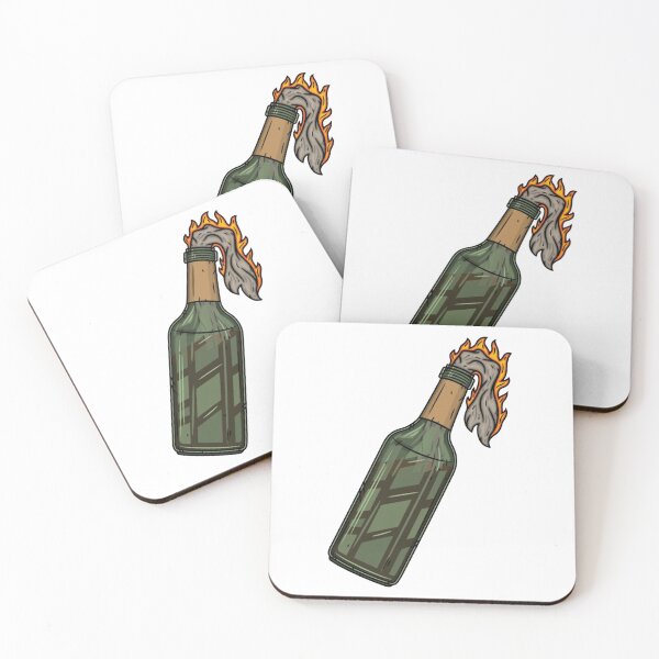 Item preview, Molotov cocktail simple illustration designed and sold by Ilyaslah.