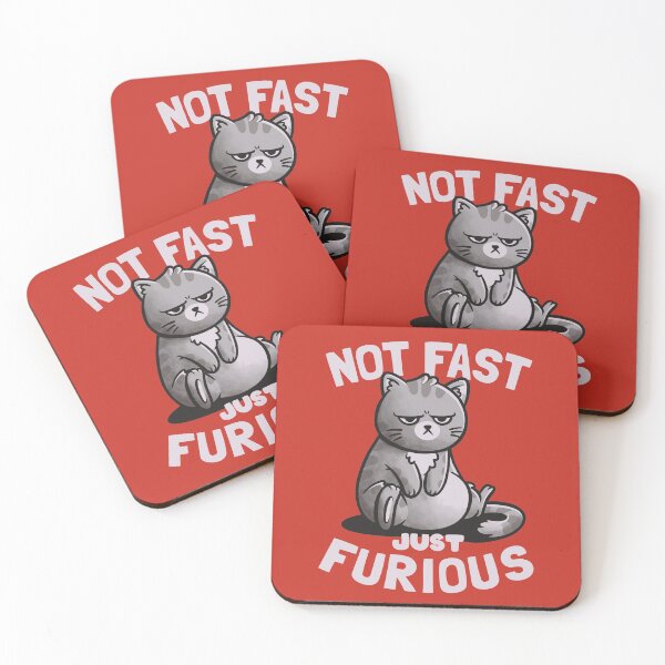 Item preview, Not Fast Just Furious Cute Funny Cat Gift designed and sold by EduEly.