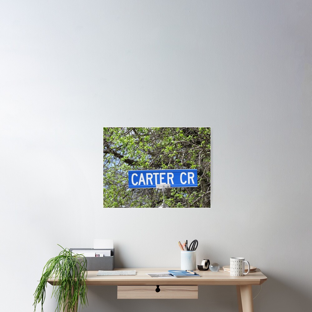 Carter, Carter sticker, Carter magnet, Carter mask, Carter greeting card Poster