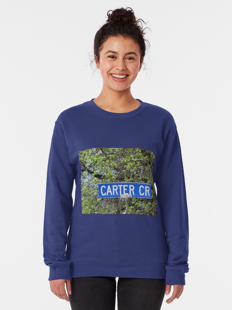 Alternate view of Carter, Carter sticker, Carter magnet, Carter mask, Carter greeting card Pullover Sweatshirt
