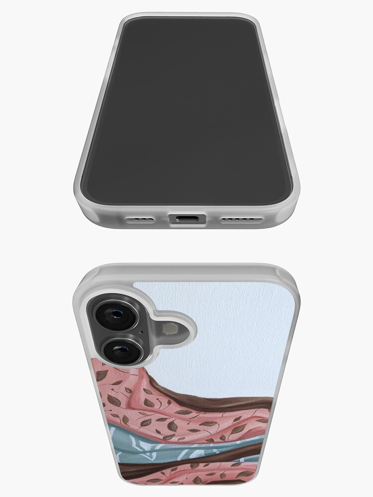 Aperçu 3 sur 5. Coque iPhone avec l'œuvre Tableau de tissus à motifs créée et vendue par mallorybernard.