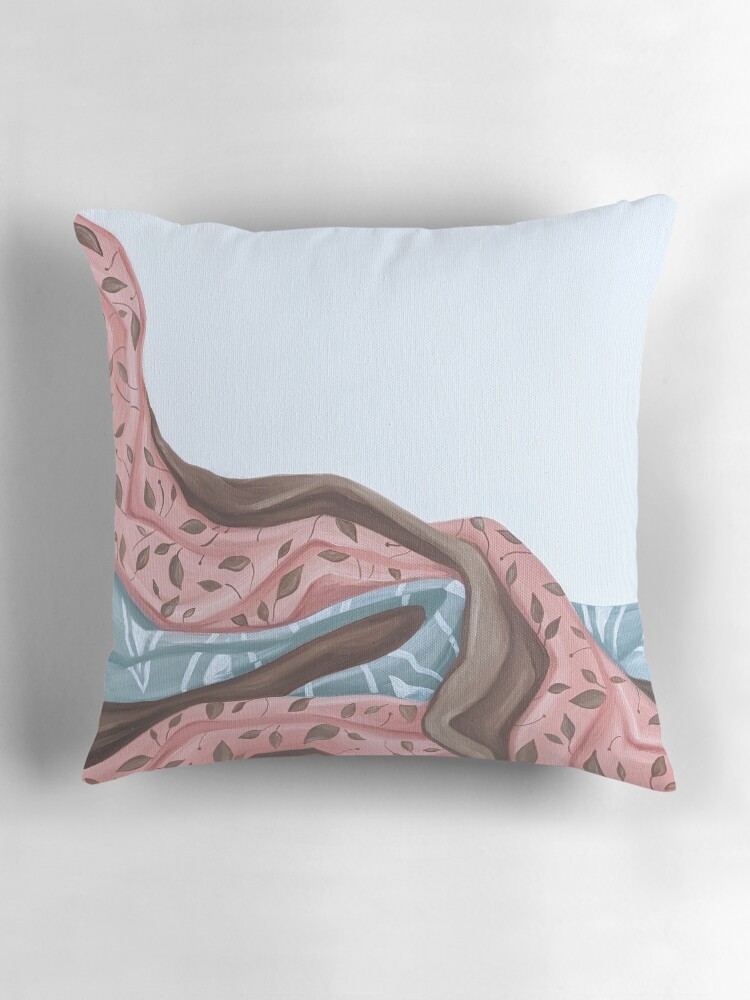 Aperçu 3 sur 4. Coussin avec l'œuvre Tableau de tissus à motifs créée et vendue par mallorybernard.