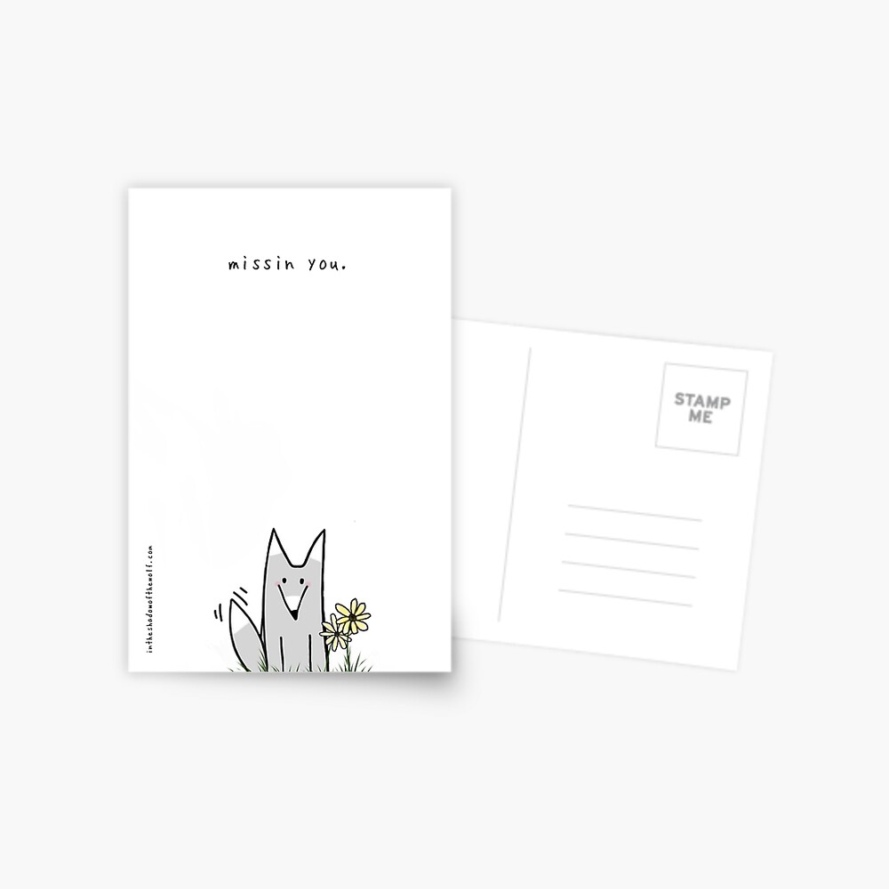 missin you. Postcard