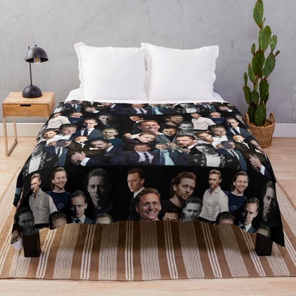 Tom Hiddleston Sexy Collage  Throw Blanket