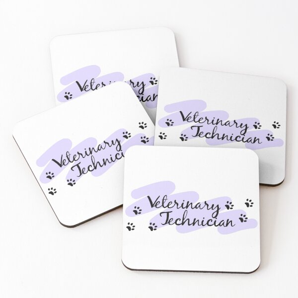 Item preview, Veterinary Technician (purple with paws) designed and sold by Vet-Obsess.
