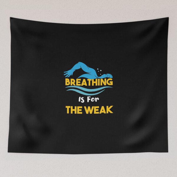 Item preview, Breathing Is For The Weak gifts for swimmers girls designed and sold by LANANIL.